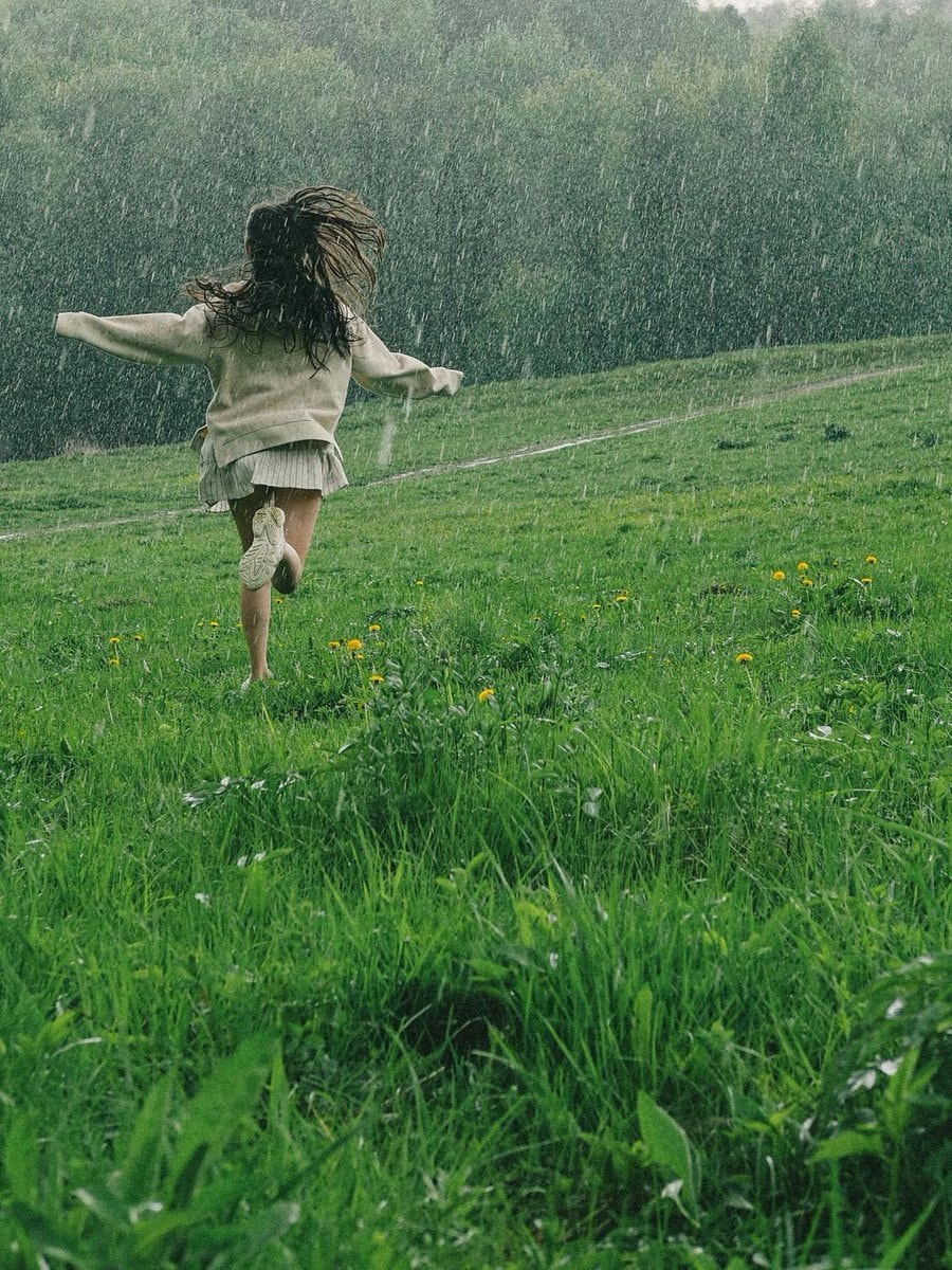 running in the rain
