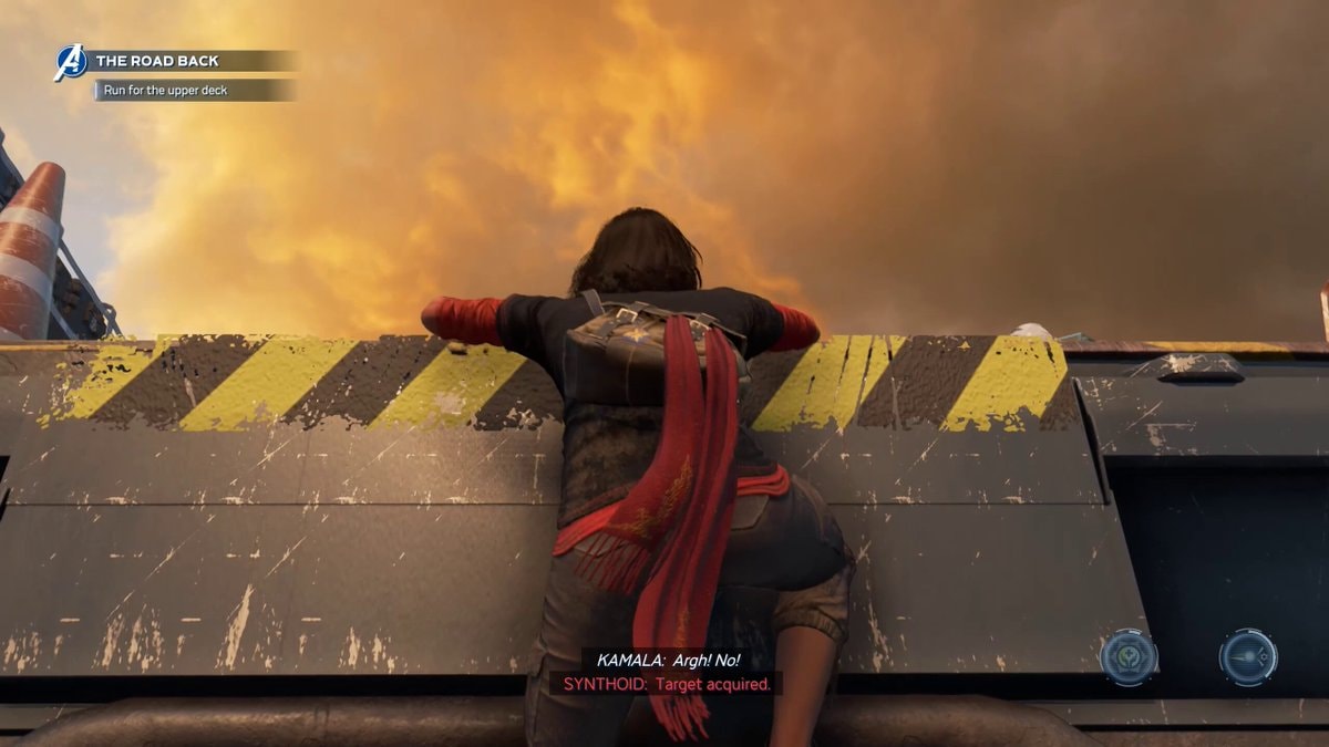 Kamala Khan climbing barrier THE ROAD BACK