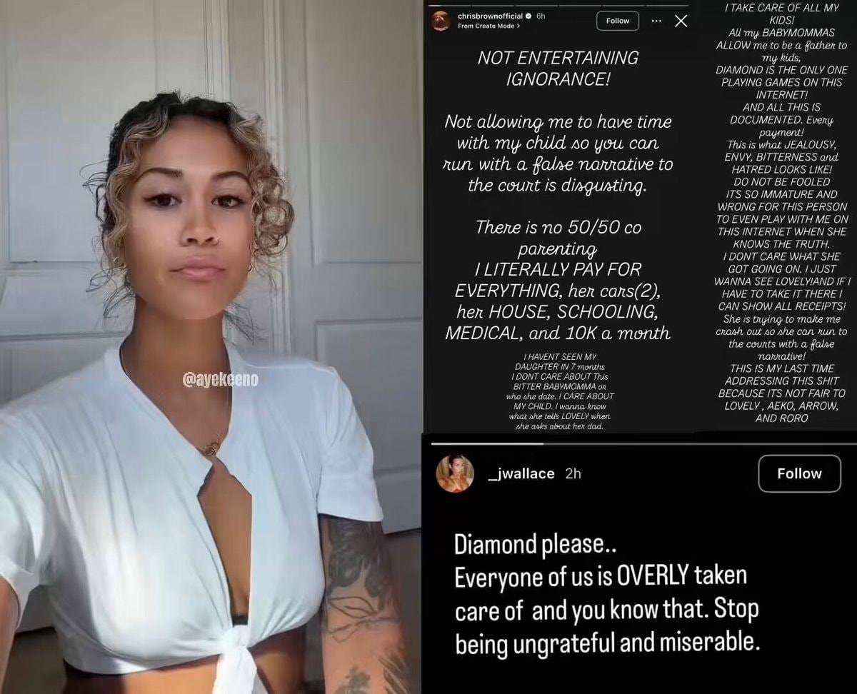Diamond Brown response to Chris Brown