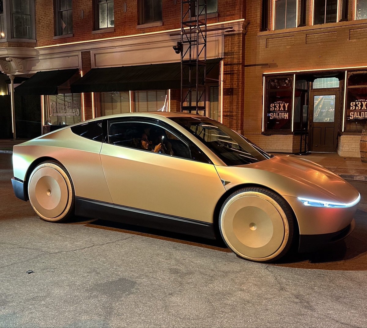 Elon Musk Tesla Cybercab (photo 2 of 2)
