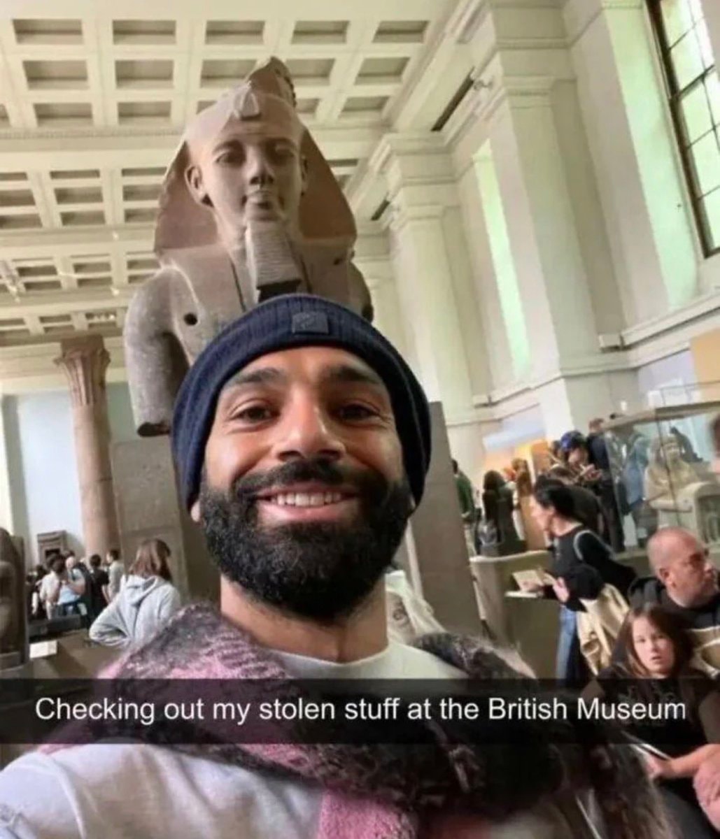 British Museum stolen stuff selfie