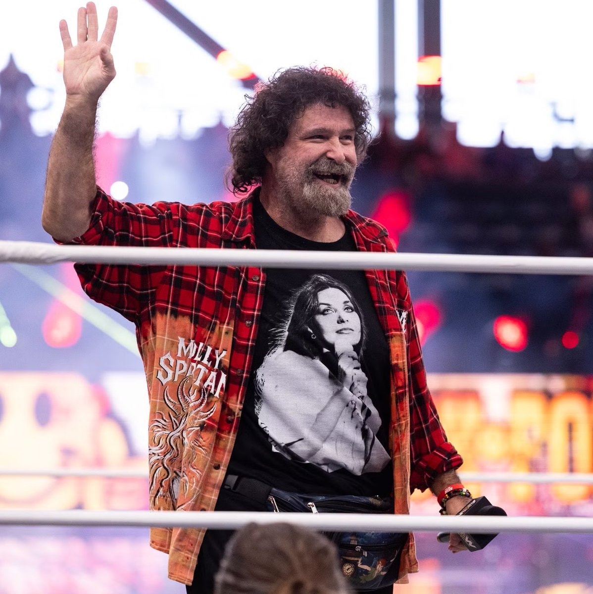 Thekla Mick Foley first meeting (photo 2 of 2)