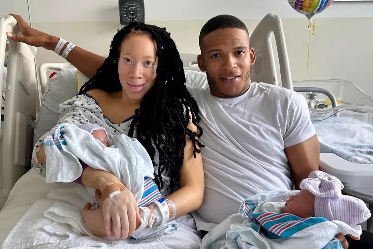 Ohio couple twins same birthday