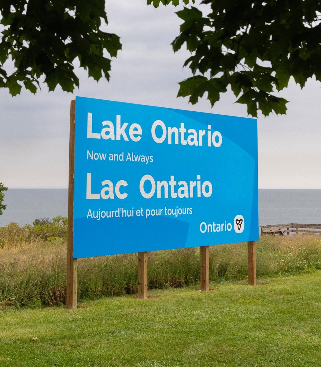 Doug Ford Lake Ontario sign