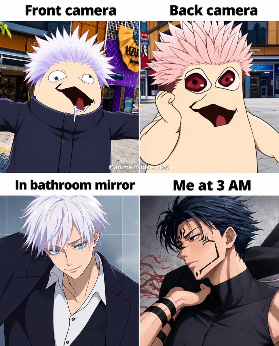 anime characters vs real life