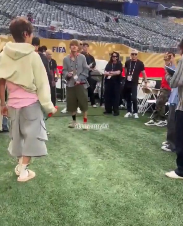 BTS FIFA World Cup halftime rehearsal (photo 2 of 2)