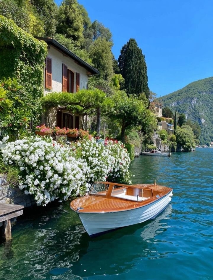 Lake Como boat house