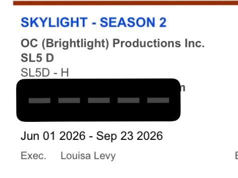 Skylight Season 2 OC wrap date