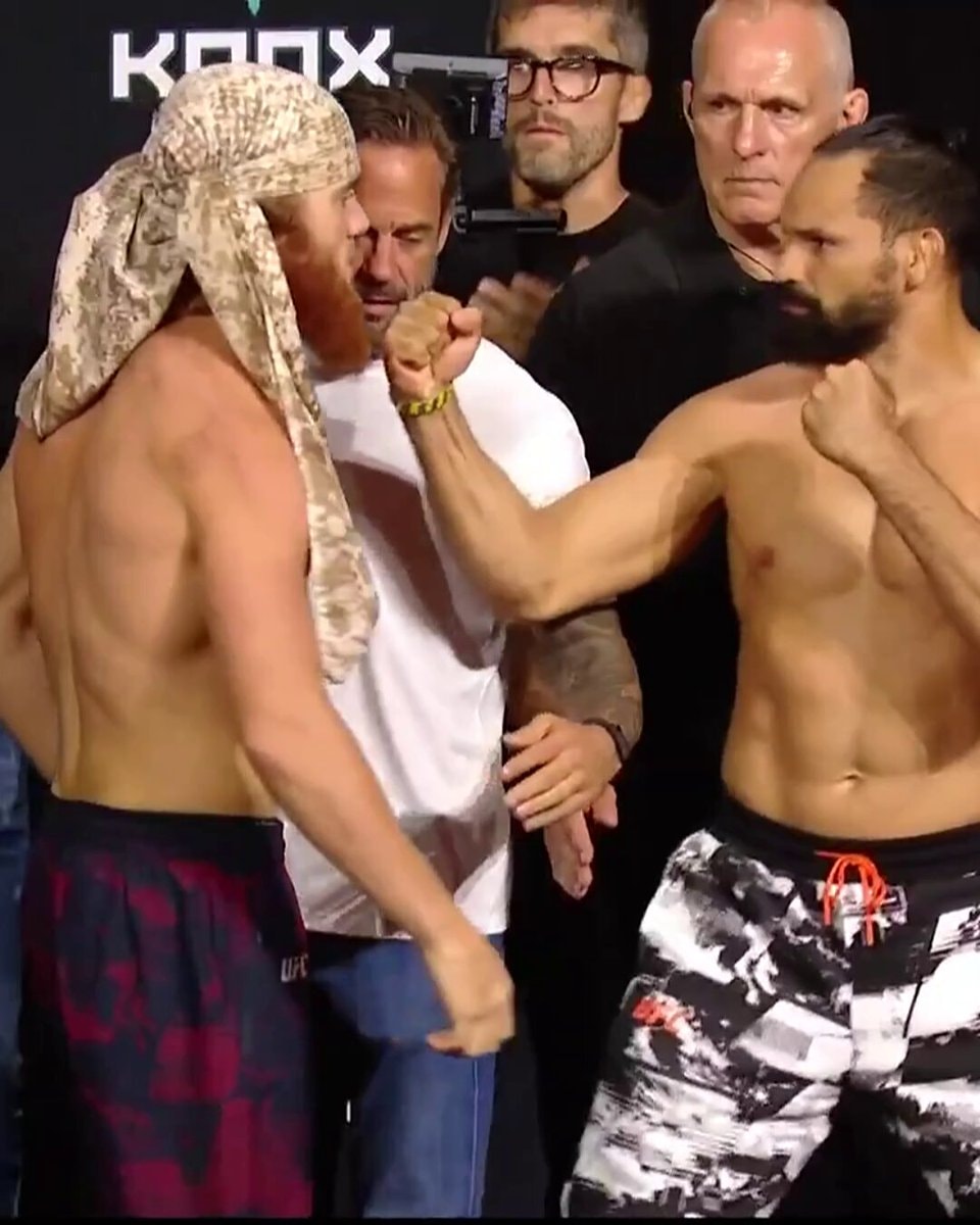 Shara Magomedov vs Michel Pereira face-off UFC Baku