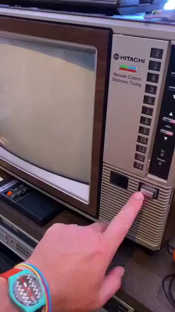 Vintage Hitachi TV nostalgia