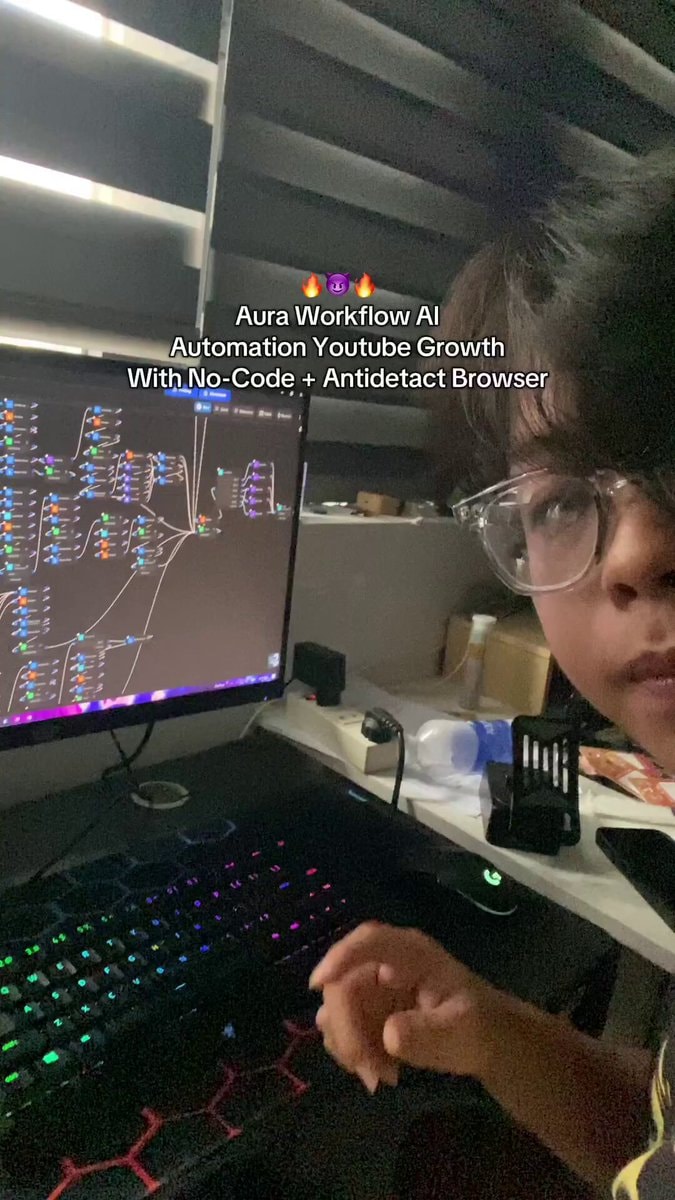 21-year-old China YouTube automation $8k/month