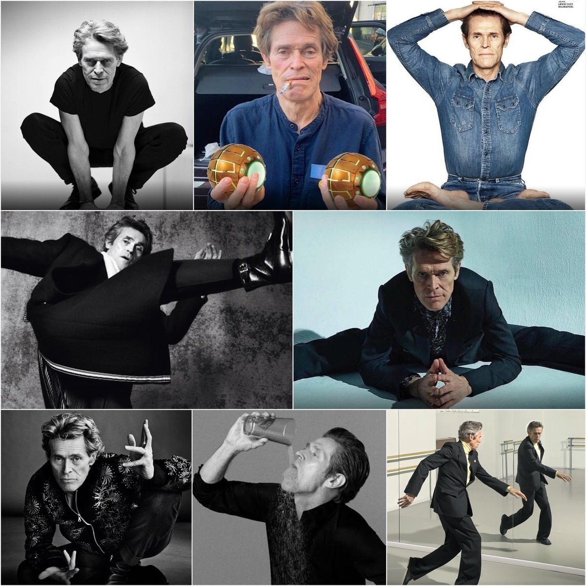 Willem Dafoe photoshoot vibes