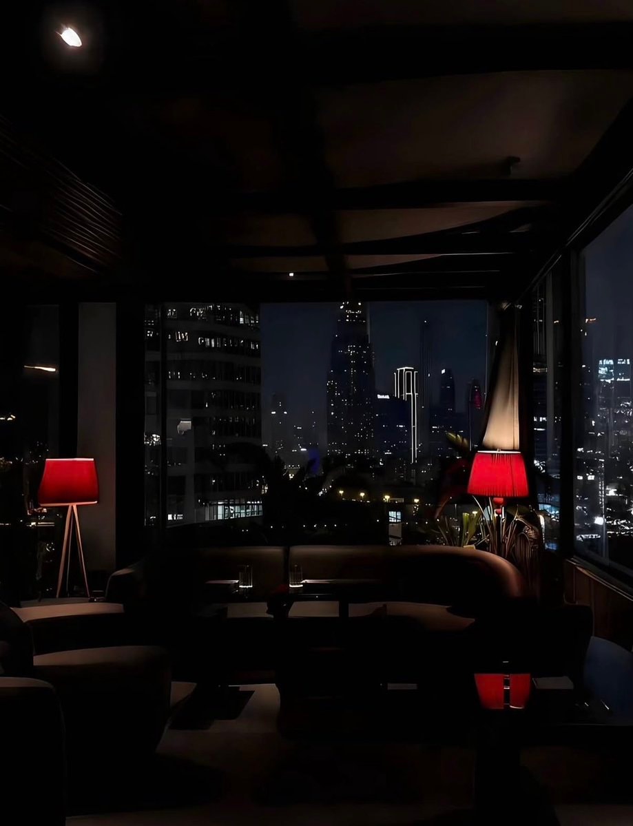 nighttime city lounge