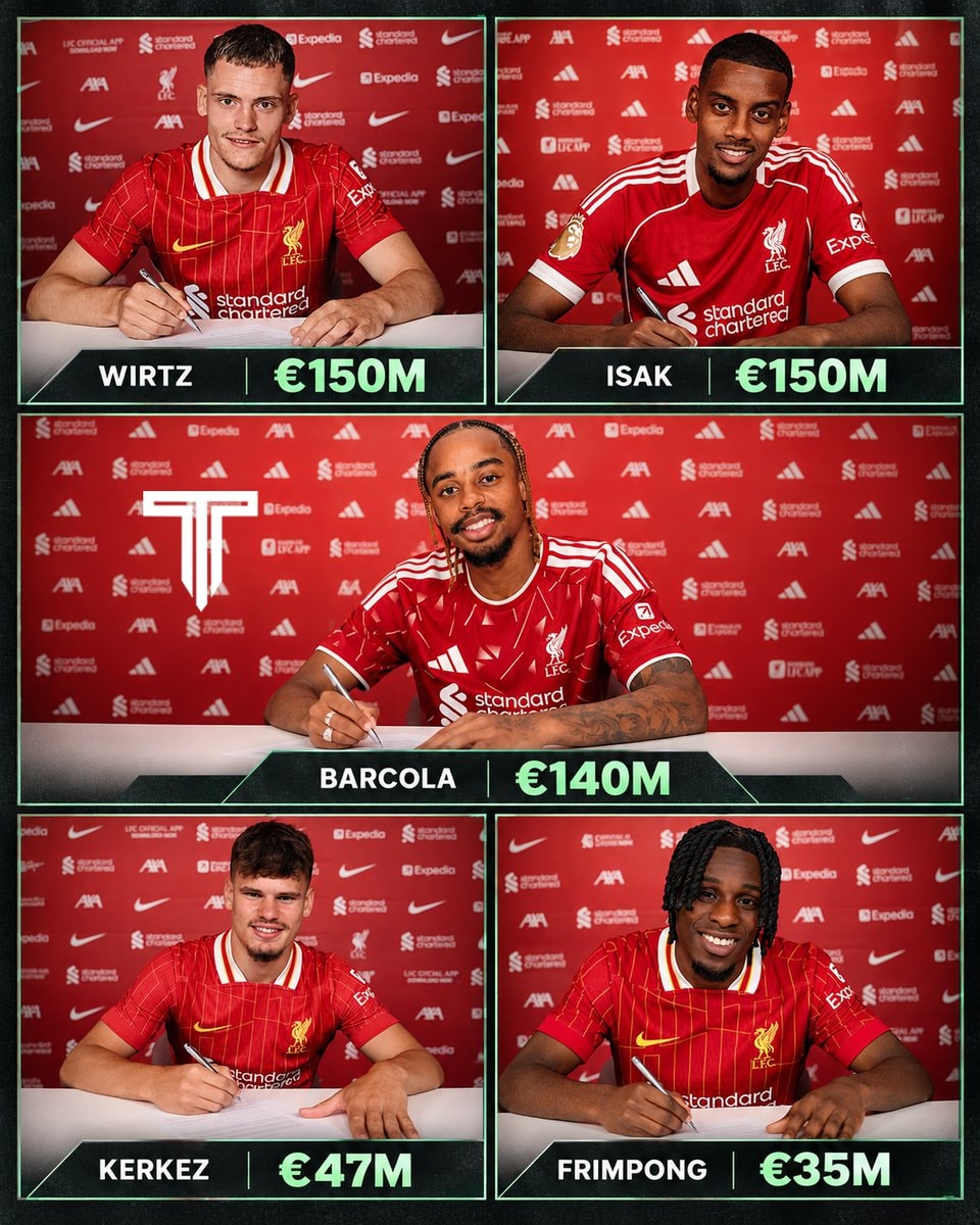 Liverpool five player signings