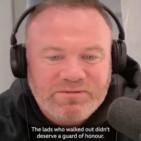 Wayne Rooney guard of honour Chelsea 2007