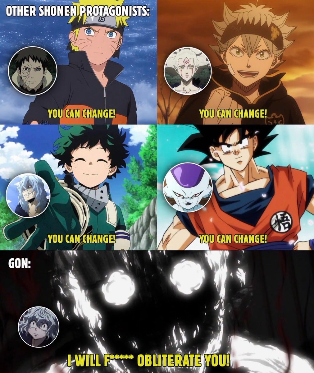Gon chose violence