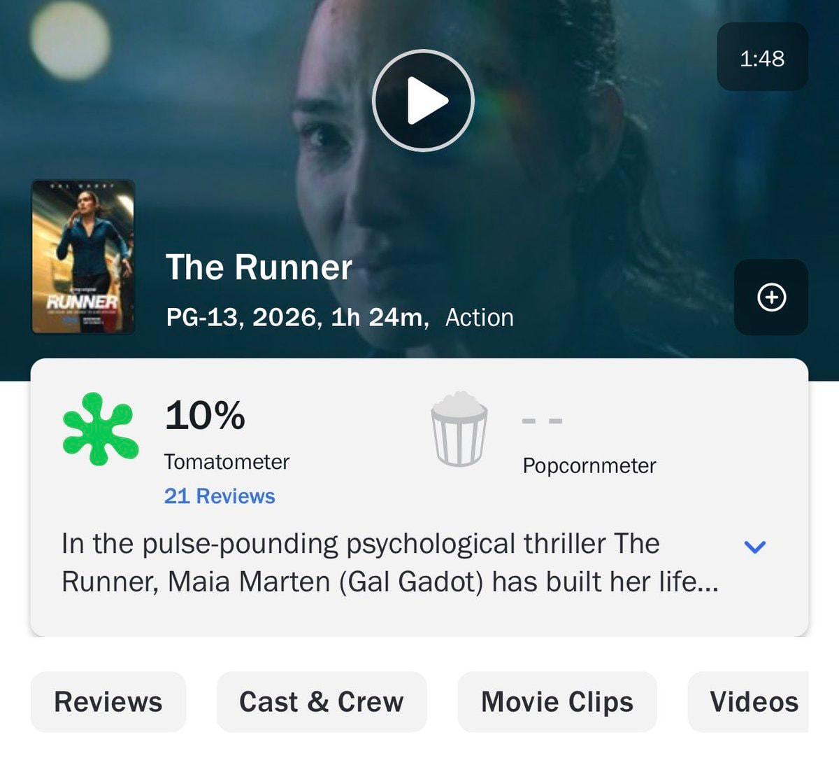 THE RUNNER Gal Gadot (photo 1 of 2)