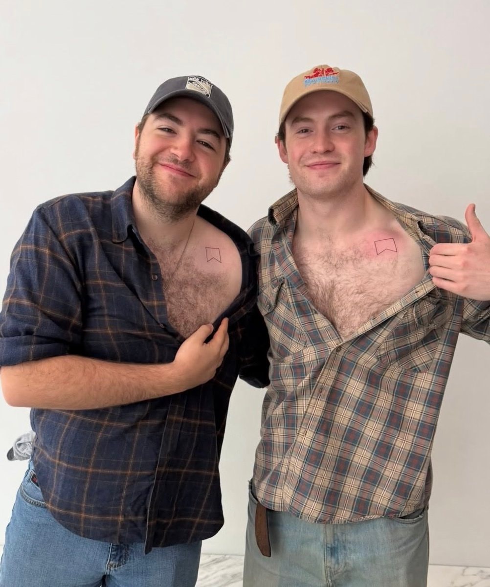 Kit Connor and Michael Gandolfini matching tattoos
