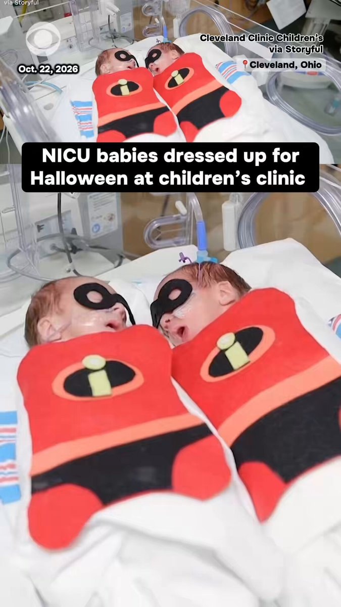 NICU babies Halloween celebration