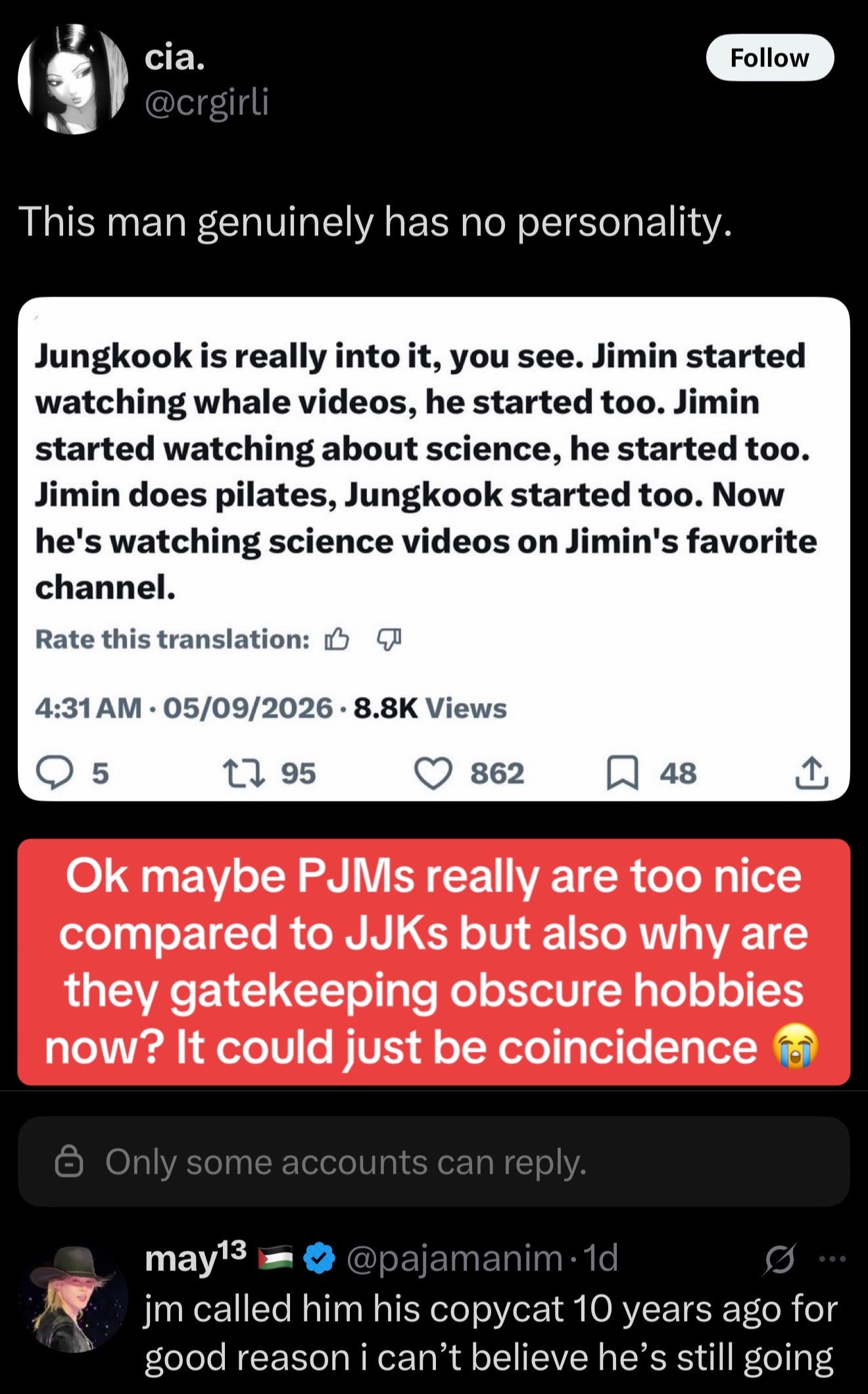 Jimin Jungkook similar personalities Jimin Jungkook similar personalities