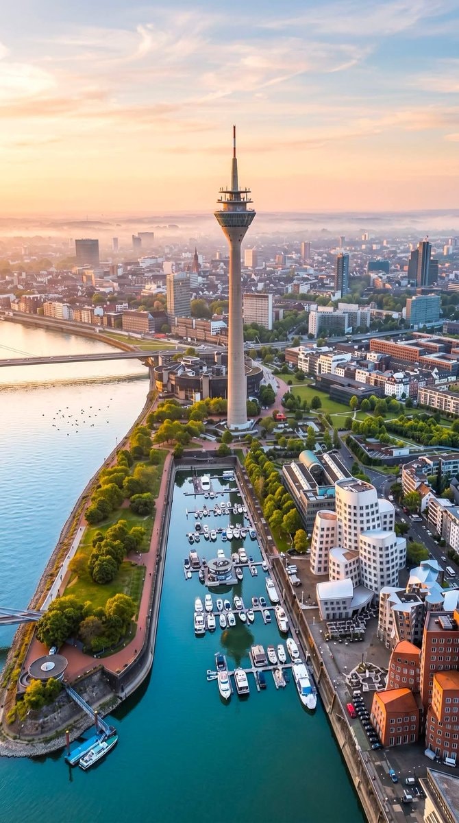 Düsseldorf Germany skyline Düsseldorf Germany skyline