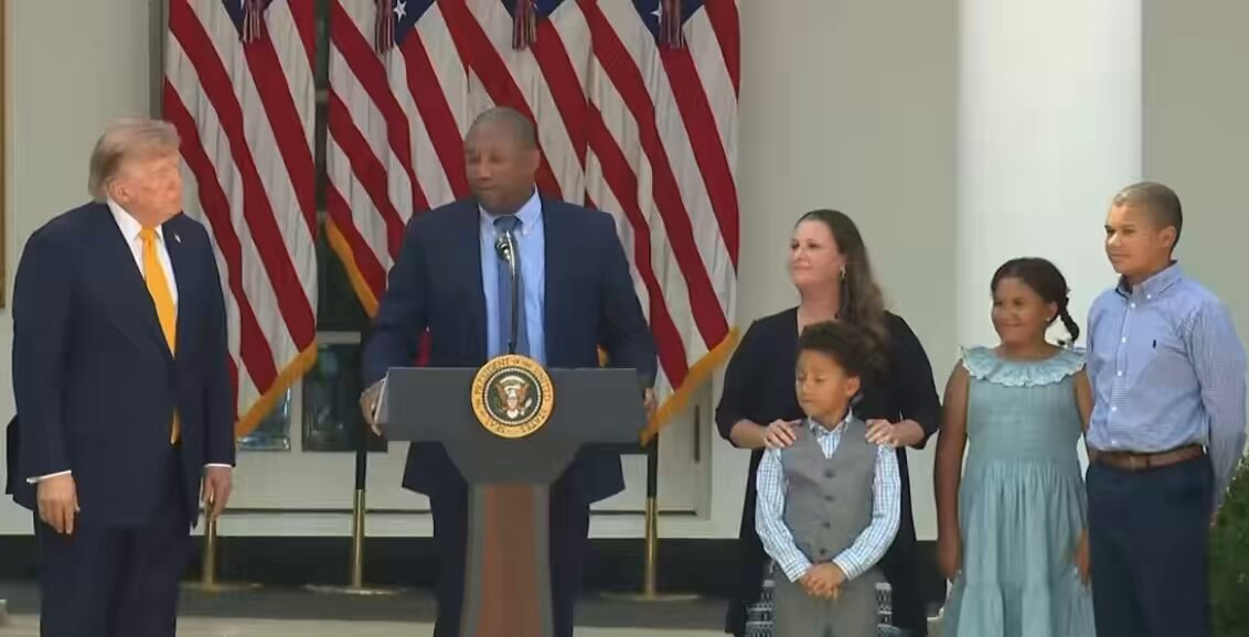 homeschooling father thanks President Trump