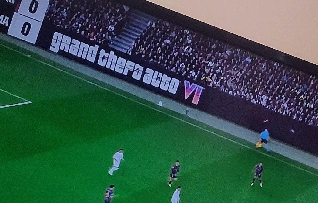 GTA 6 ads at Barcelona vs. Real Madrid (photo 2 of 2)