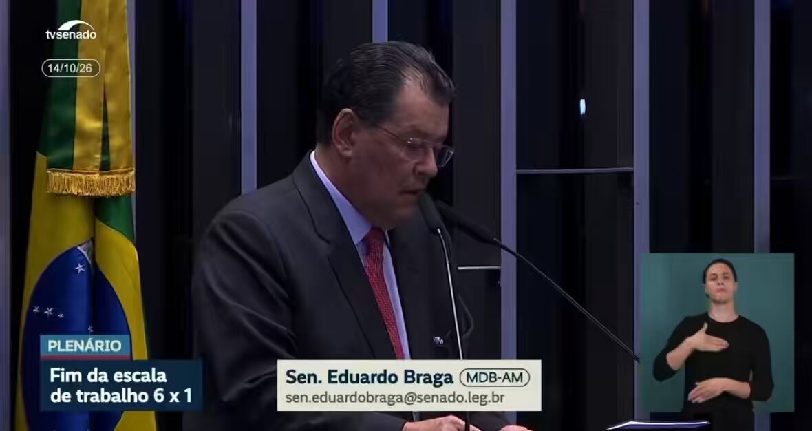 Sen. Eduardo Braga votes on 6x1 schedule Sen. Eduardo Braga votes on 6x1 schedule