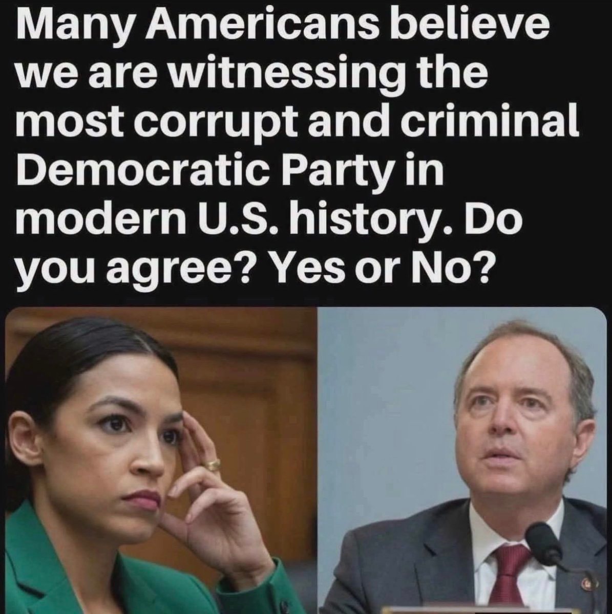 Democratic Party corruption yes or no poll