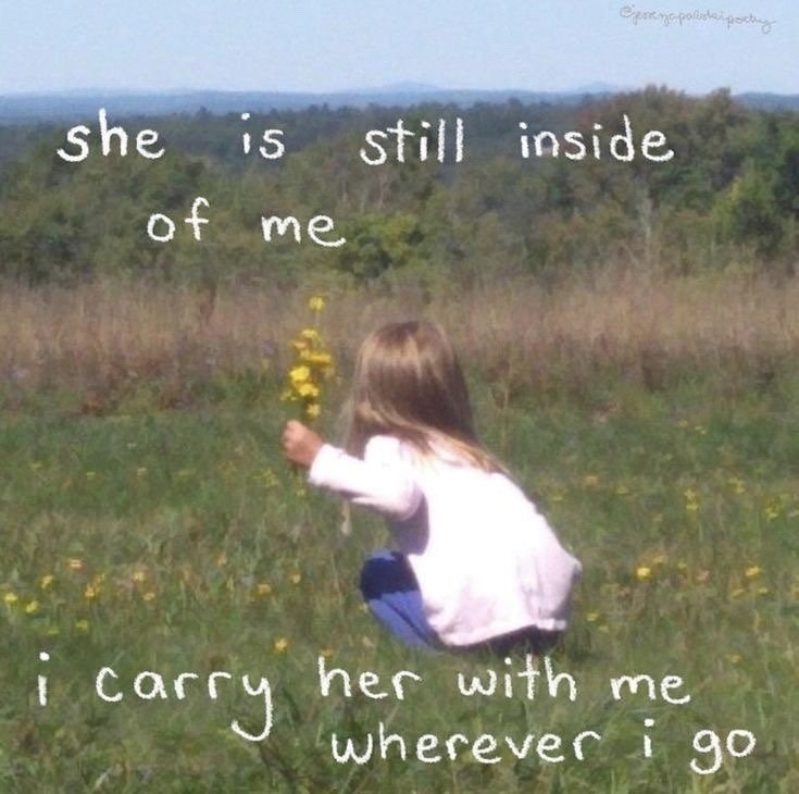 girl with yellow flowers nostalgic