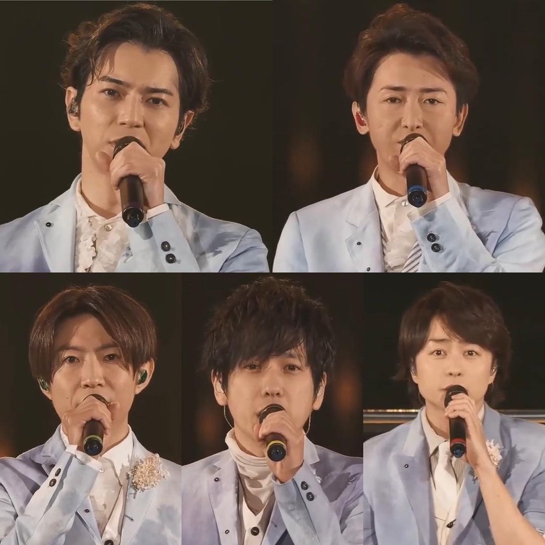 Arashi light blue suits performance