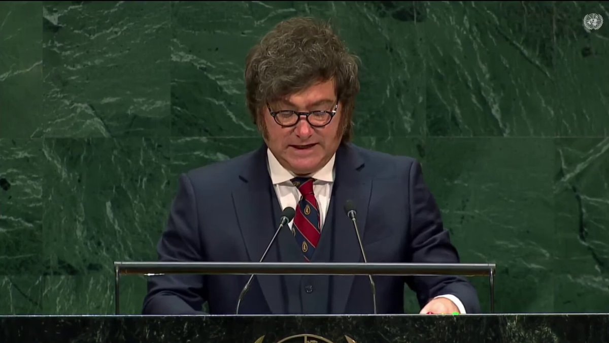Javier Milei UN speech