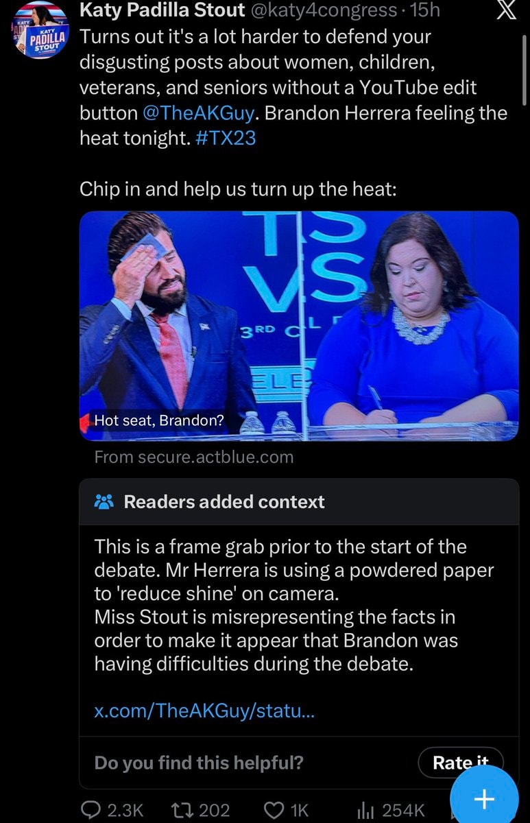 Brandon Herrera vs Katy Stout debate