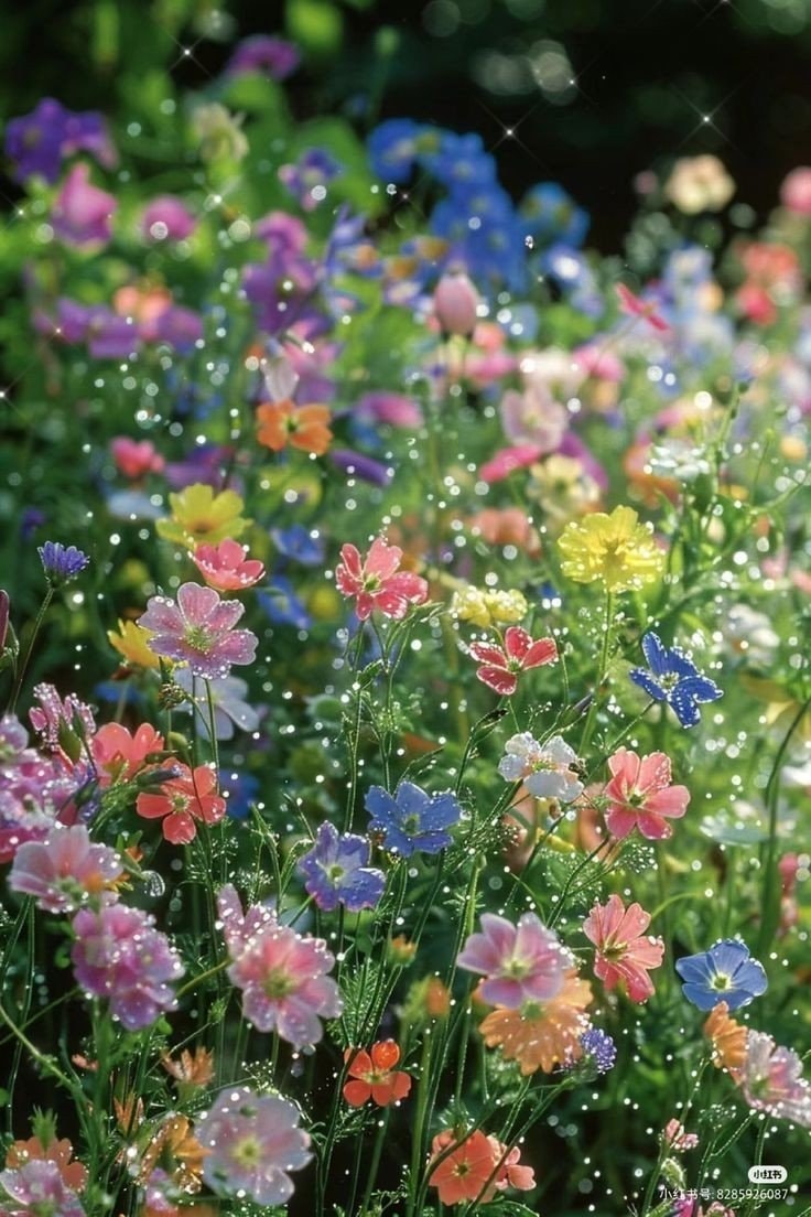 Delicate flowers with water droplets (photo 2 of 2)