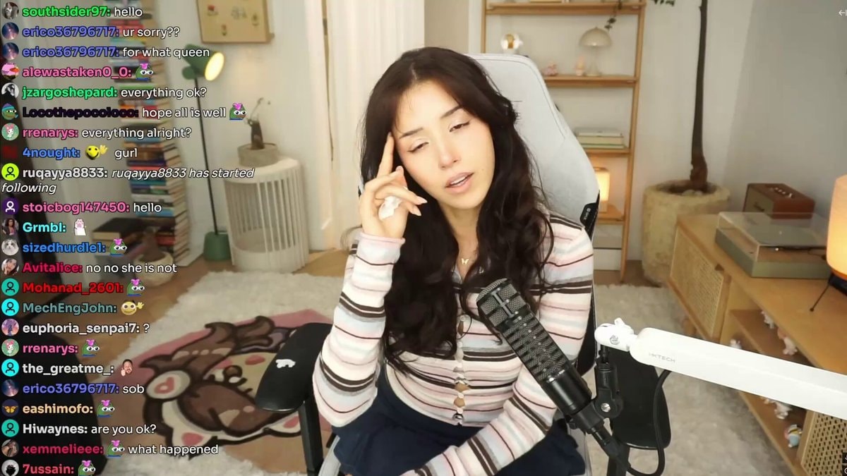 Pokimane stream ends after cat Mimi death