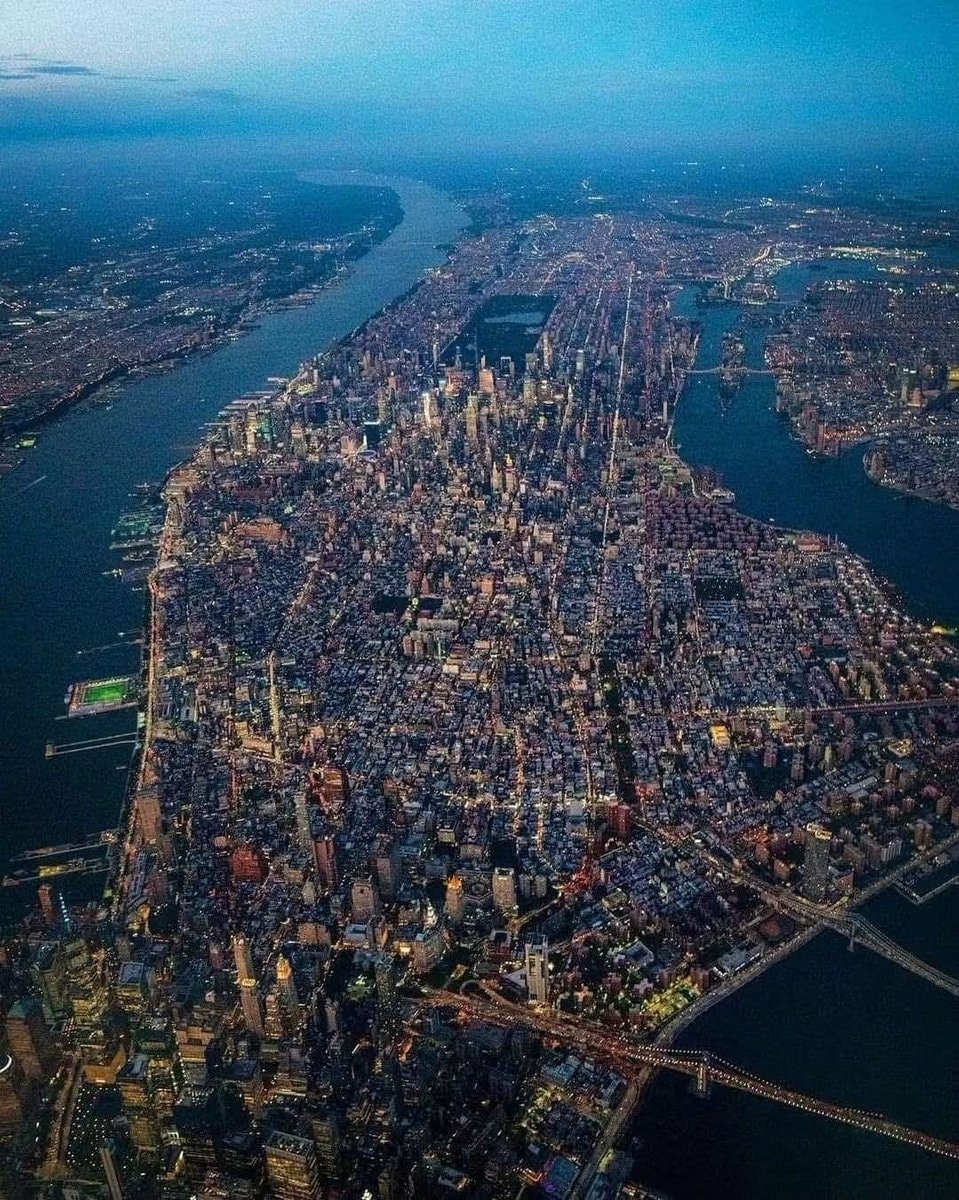 aerial view of New York