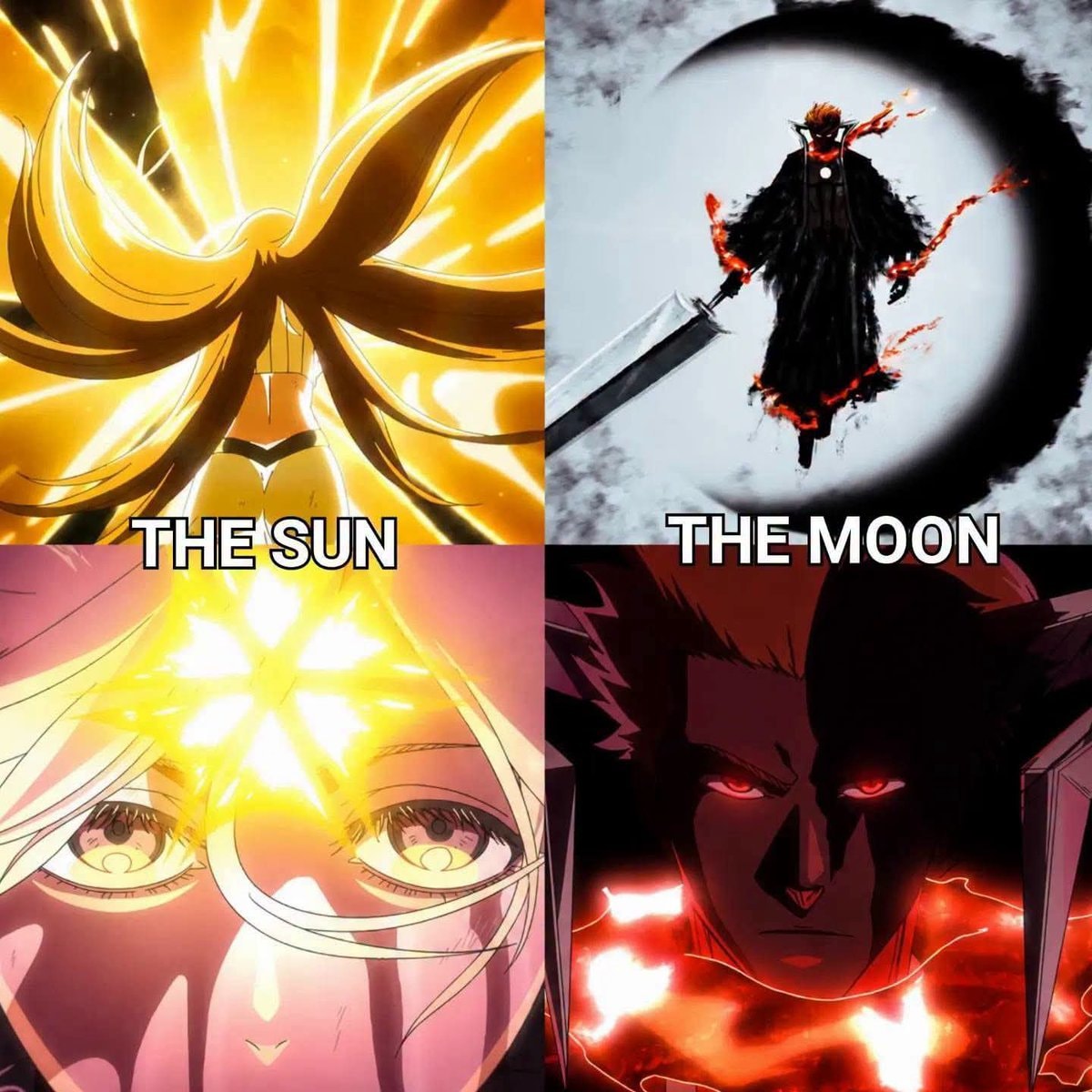 THE SUN vs THE-MOON meme