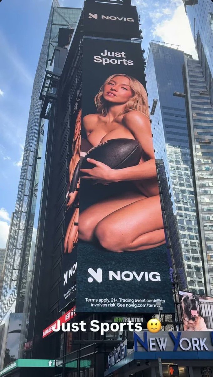 Sydney Sweeney Time Square billboard