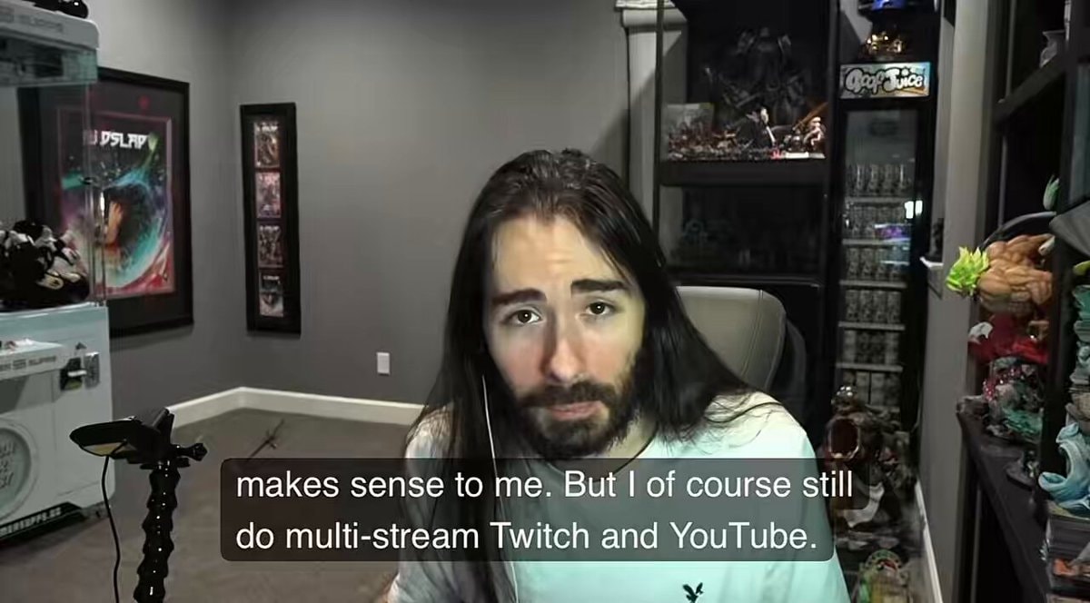 MoistCr1tikal on multistreaming Twitch and YouTube