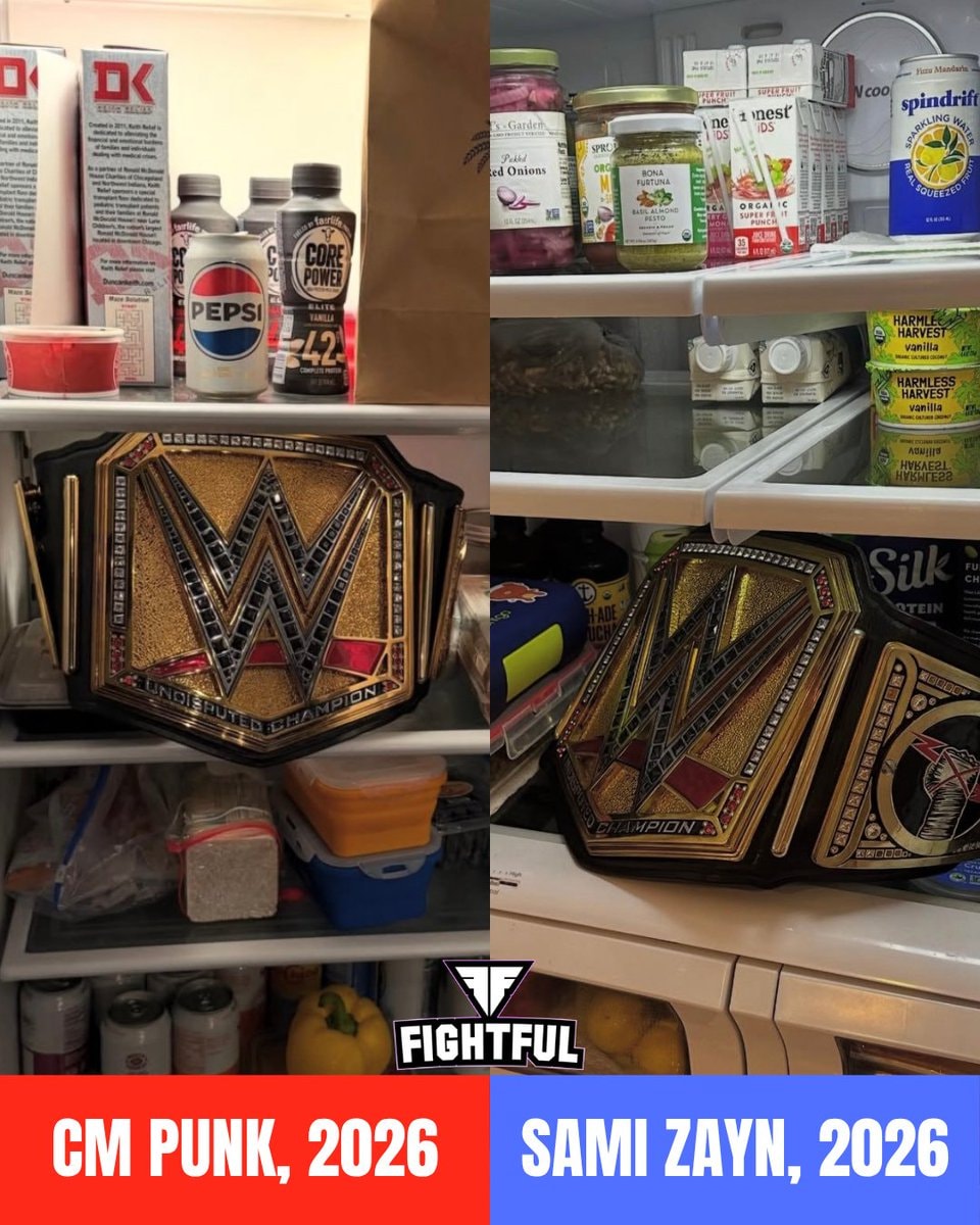 Sami Zayn recreates CM Punk fridge moment