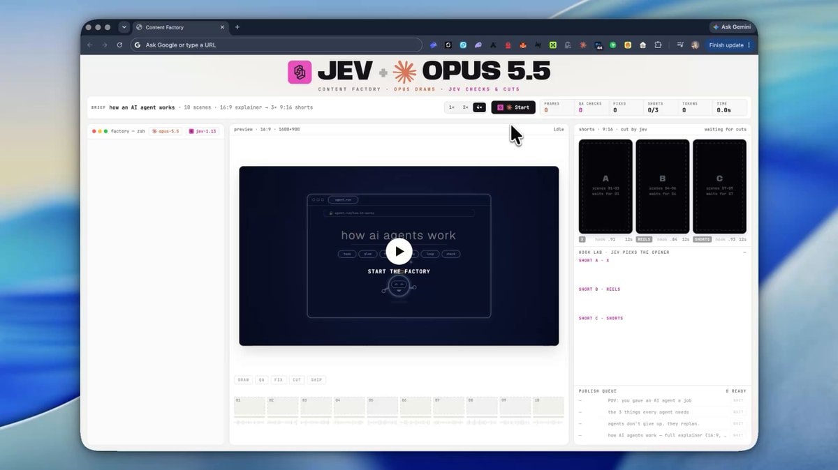 JEV OPUS 5.5 Content Factory