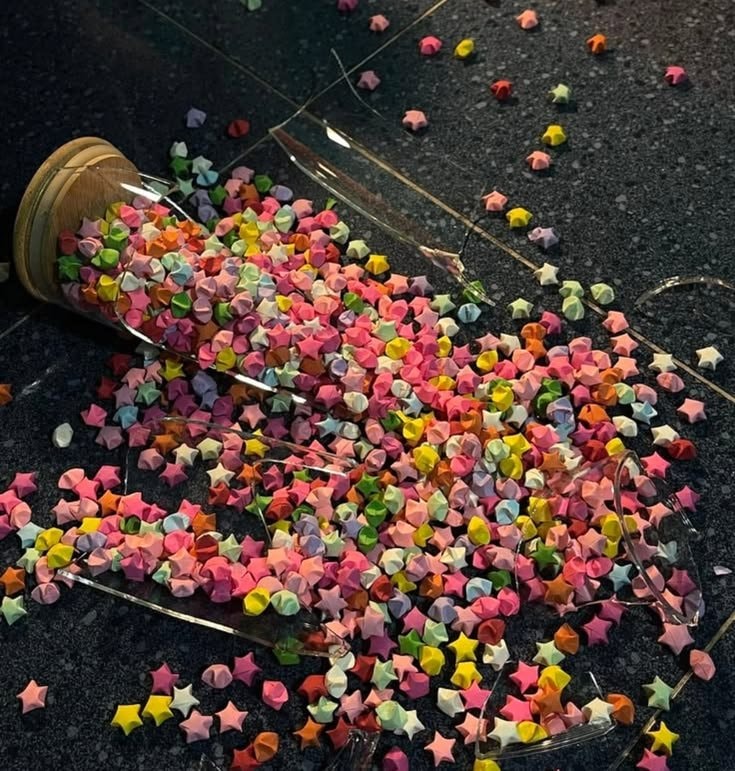 colorful paper stars