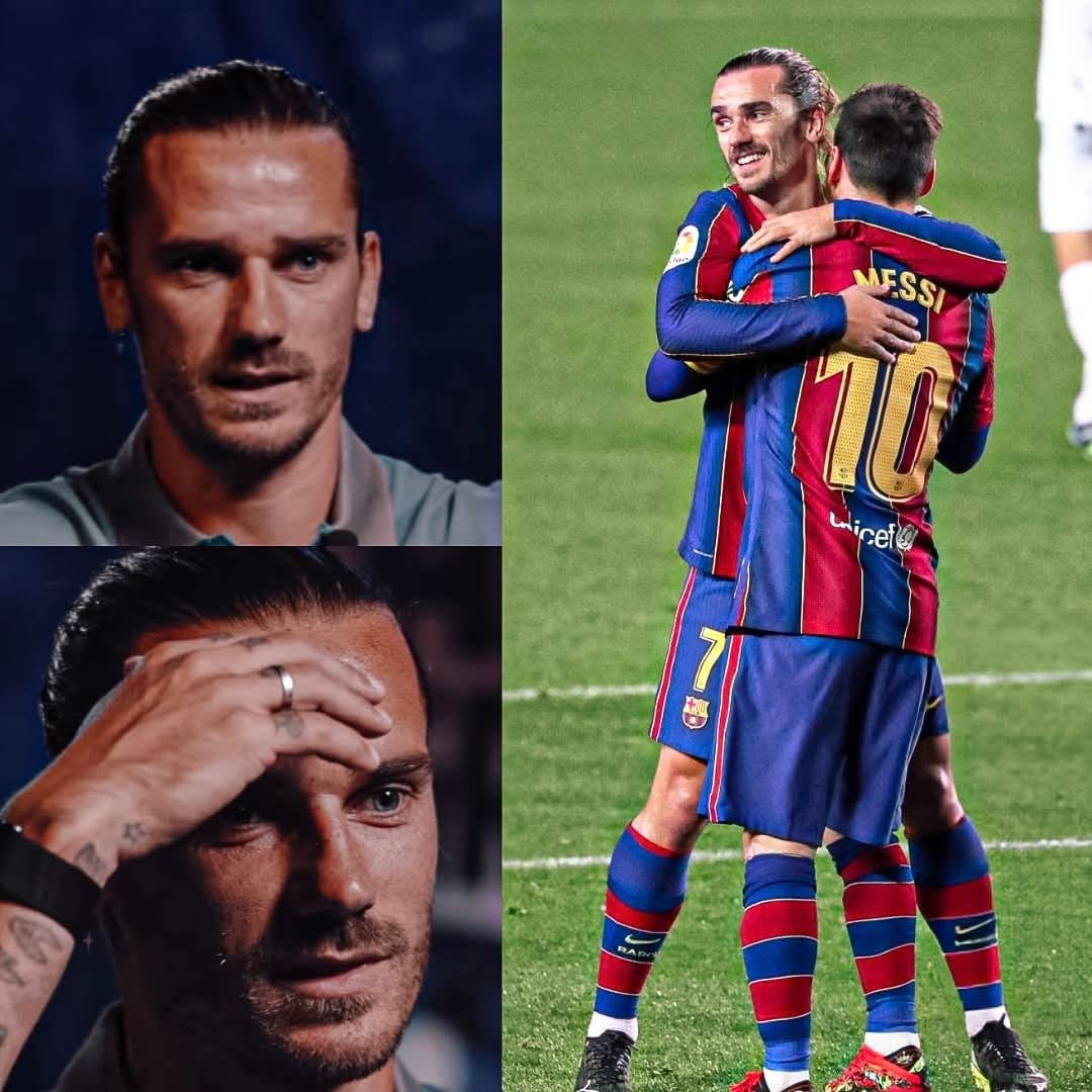 Griezmann Messi Barcelona support