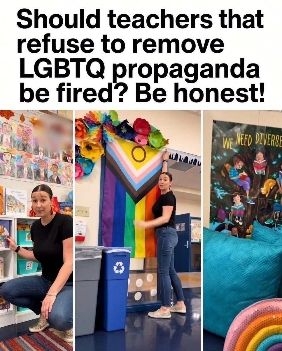 teachers Pride flags debate