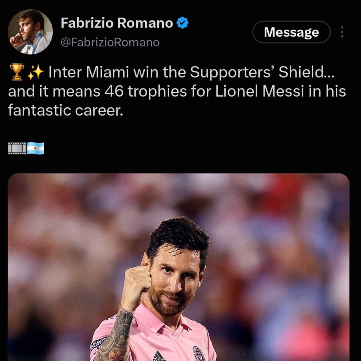 Messi Inter Miami Supporters Shield