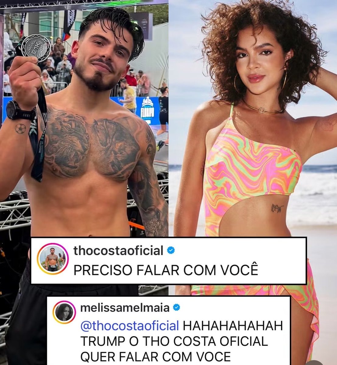 Mel Maia reacts to Thomaz Costa Trump comment