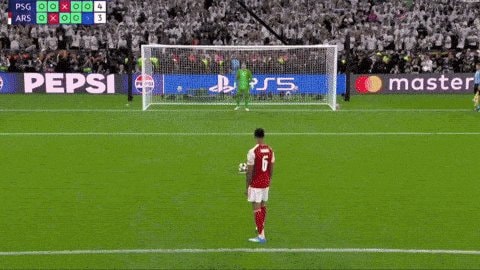 Bruno Guimarães penalty kick vs PSG