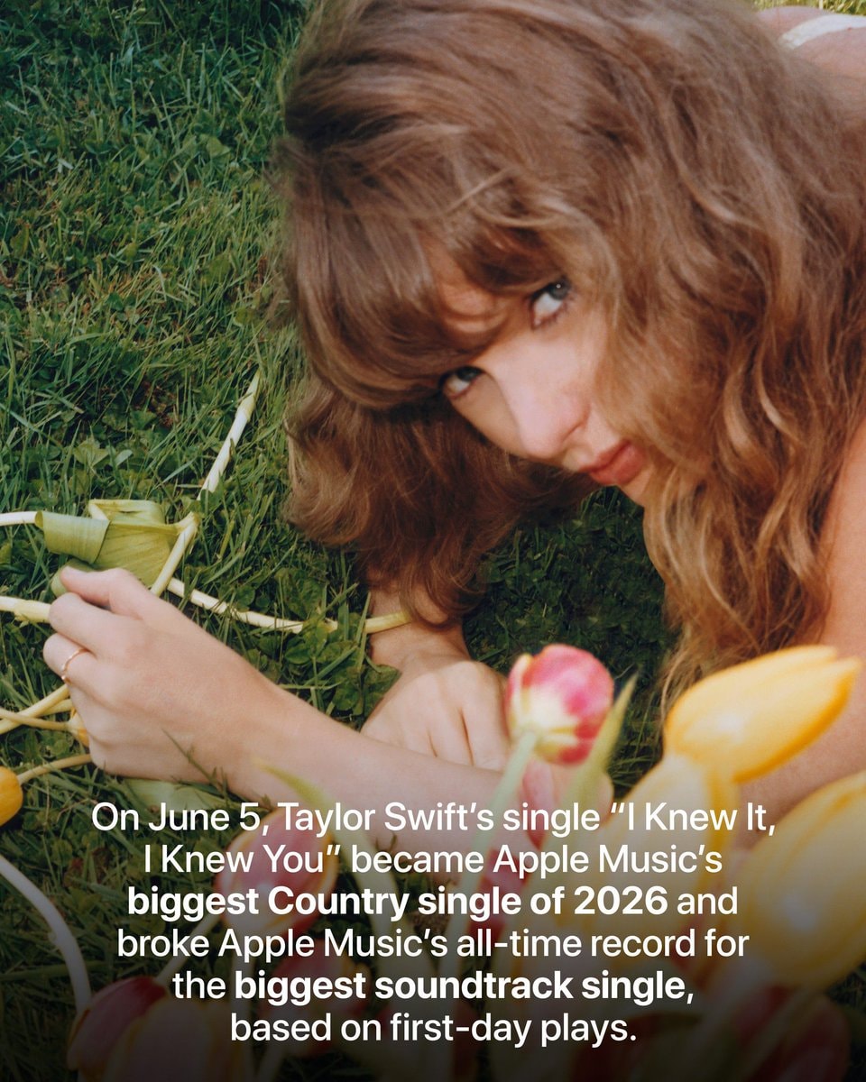 Taylor Swift I Knew It I Knew You Apple Music record (photo 2 of 2)