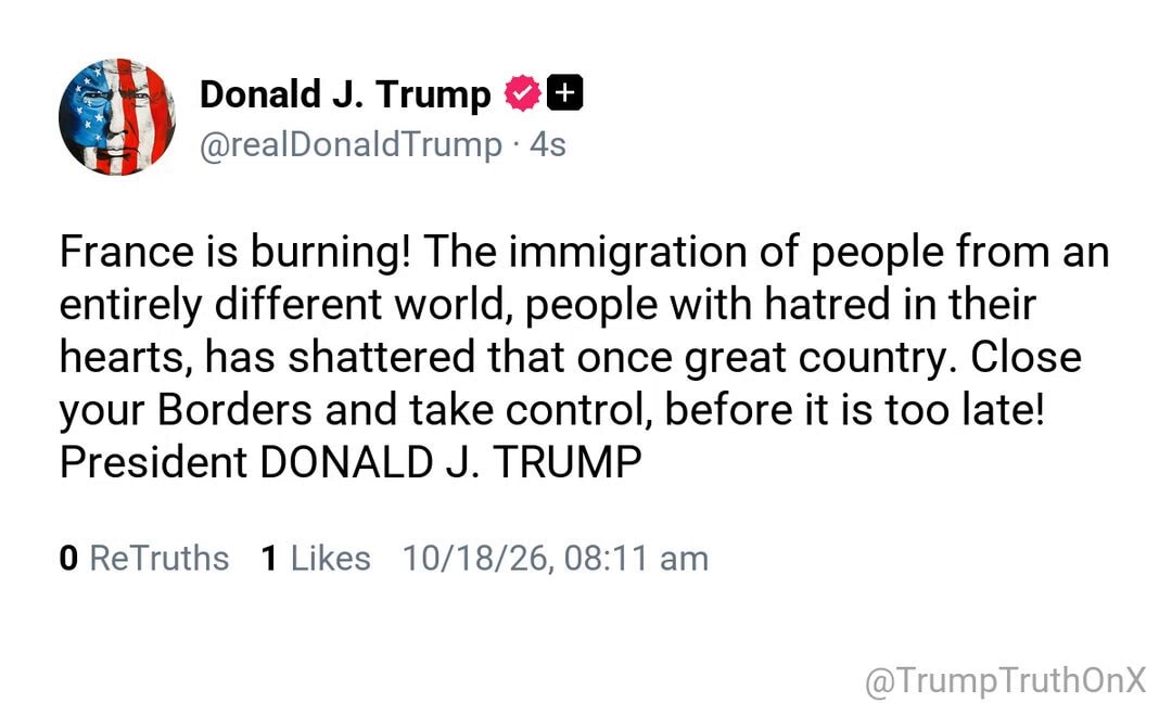 Donald J. Trump on France immigration