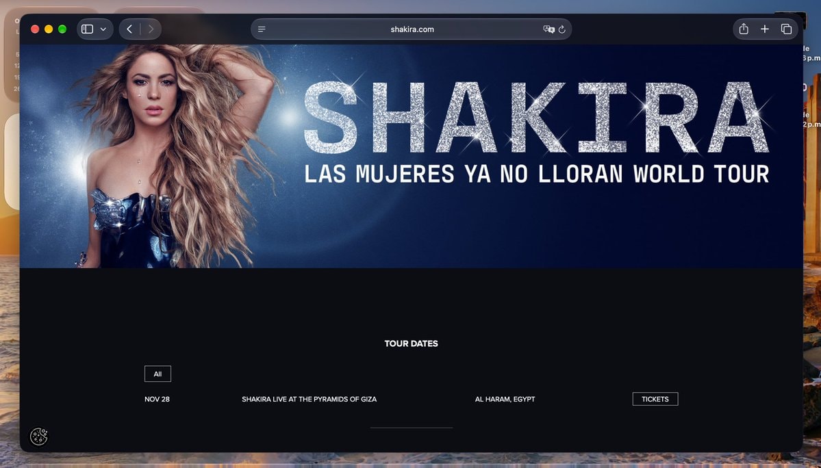 Shakira final tour date